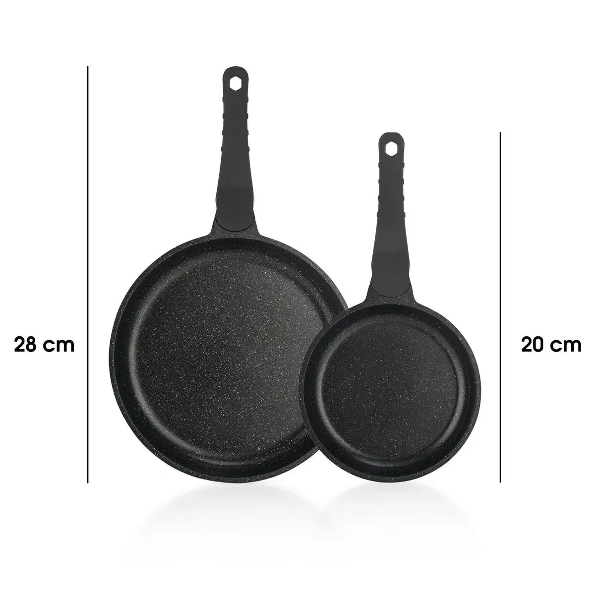 SCHAFER Famos XL Döküm Gri Tava Seti - 2 Parça