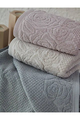 SARRA Gül 6'li Set El Ve Yüz Havlusu - 50x90cm