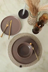 KERAMIKA Nordic Mat Açık Taupe Yemek Takımı 18 Parça 6 Kişilik 958