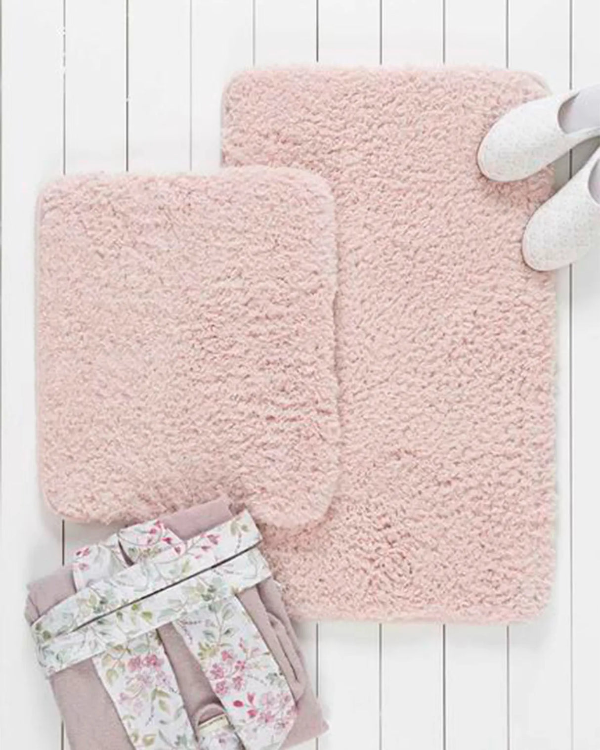 Madame Coco Sheep Banyo Paspası - Pudra