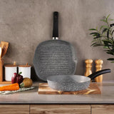 SCHAFER Eternal 2'li Set Grill Gri Tava 28cm&26cm