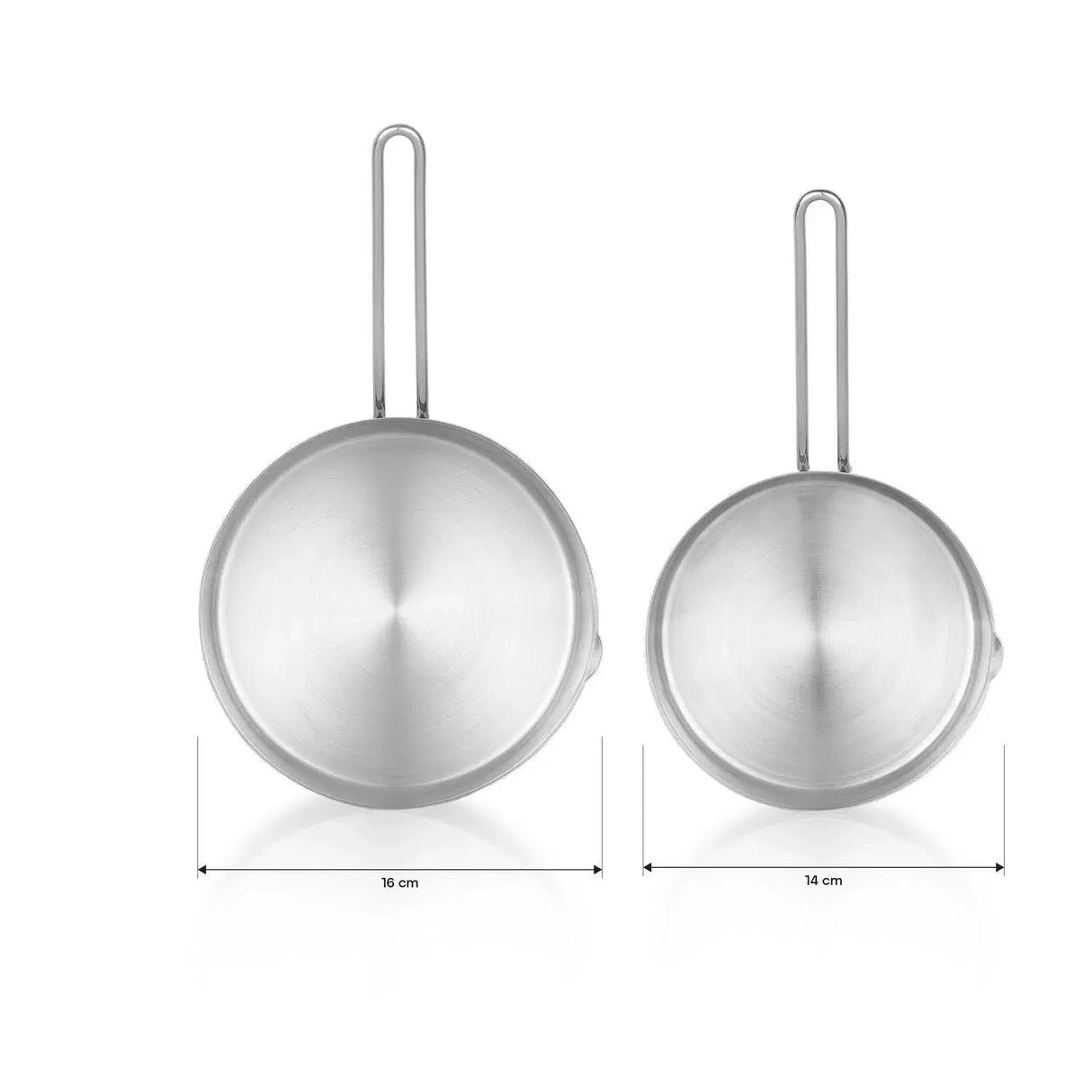 SCHAFER Jade 2'li Set Çelik Kaçerola 14cm+16cm
