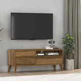 ADORE Retro Çekmeceli Tv Sehpası - Koyu Ceviz (Oslo Ceviz) 120x50x40 cm