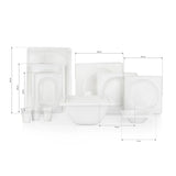 SCHAFER Beyaz Bone Yemek Takımı - 60 Parça