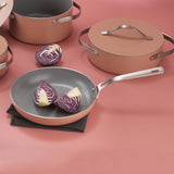 SCHAFER  Moonlight Seramik Tencere Seti - 7 Parça Rosegold