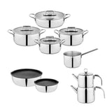 SCHAFER Grande Mia Çelik Çeyiz Seti 16 Parça - Inox