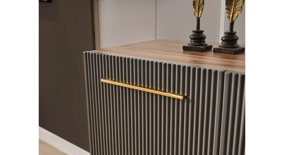 FLYMOB Çırağan Ceviz Yemek Odası %100 MDF