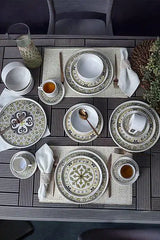 KERAMIKA Timeless Brown Stackable Yemek / Kahvaltı Takımı 20 Parça 4 Kişilik
