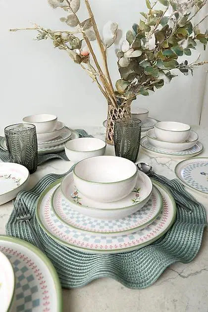 KERAMIKA Rose Line Yemek Takımı 24 Parça 6 Kişilik 22909-10-11