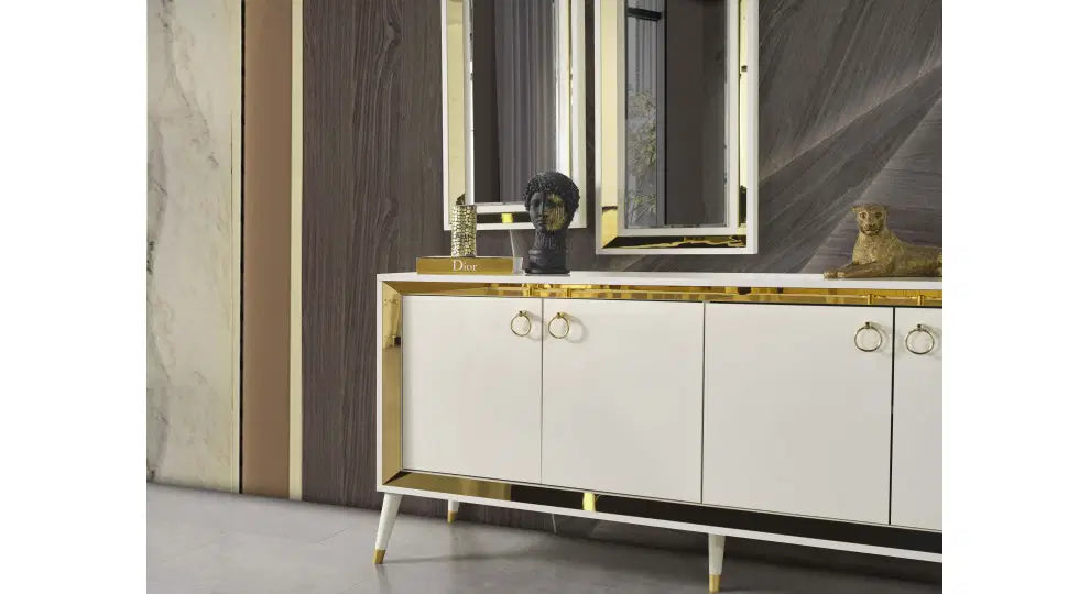 FLYMOB Lotus Gold Yemek Odası