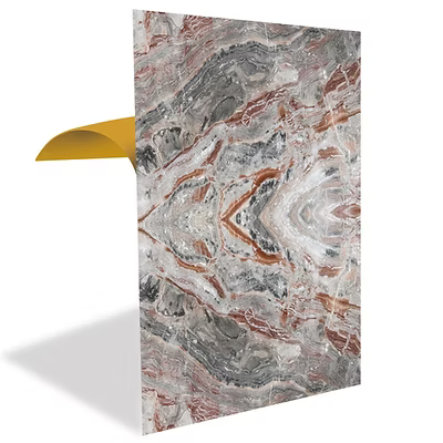 FLYBAT Katlı Mermer Desenli Pvc Panel