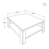 ADORE New Line Kare Orta Sehpa - Latte 90x35x90 cm