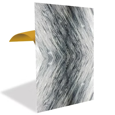 FLYBAT Çizgili Gri Mermer Desenli Pvc Panel