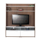 ADORE Flat Line Due Ekstra TV Ünitesi - Noce- Parlak Lake Beyaz 134x150x40 cm