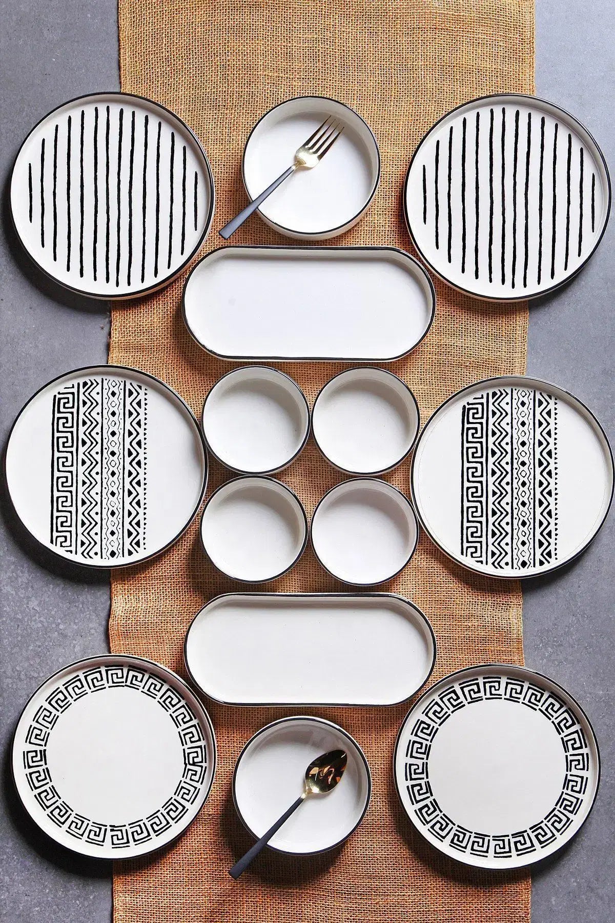 KITCHEN LIFE 14 Parça 6 Kişilik Stackable Sio Savior Kahvaltı Takımı