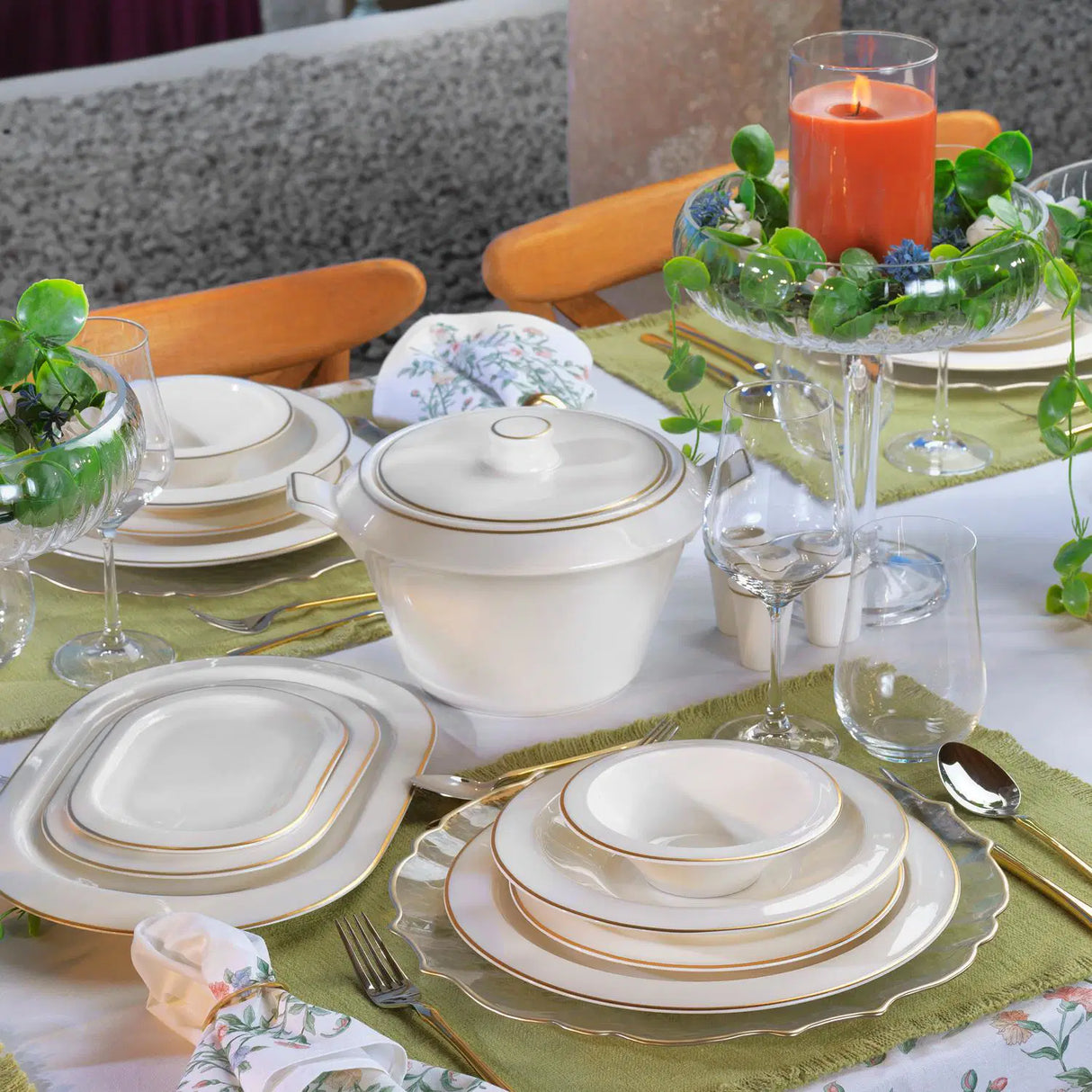 SCHAFER Tılsım Timeless Gold Yemek Takımı - 60 Parça