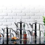 SCHAFER Ada Çaydanlık Takımı Büyük 4 Parça - Inox