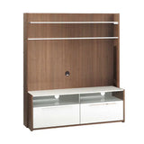 ADORE Flat Line Due Ekstra TV Ünitesi - Noce- Parlak Lake Beyaz 134x150x40 cm
