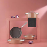 SCHAFER  Moonlight Seramik Tencere Seti - 7 Parça Rosegold