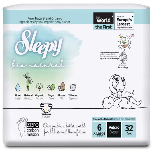 SLEEPY BIO Natural Bebek Bezi  T6 - 32