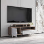 ADORE Retro Wide Tv Sehpası - Latte- Mat Lake Beyaz 150x53x40 cm