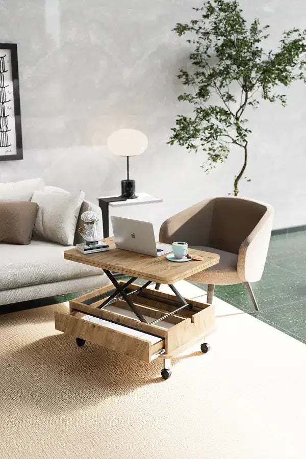 FLYMOB - Olso Akili Sehpa - Cam Rengi
