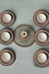 KERAMIKA Brown Mix Yemek Takımı 18 Parça 6 Kişilik 950-958-977
