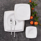 KORKMAZ Bone Selection 60 Parça Kare Yemek Takımı A8433