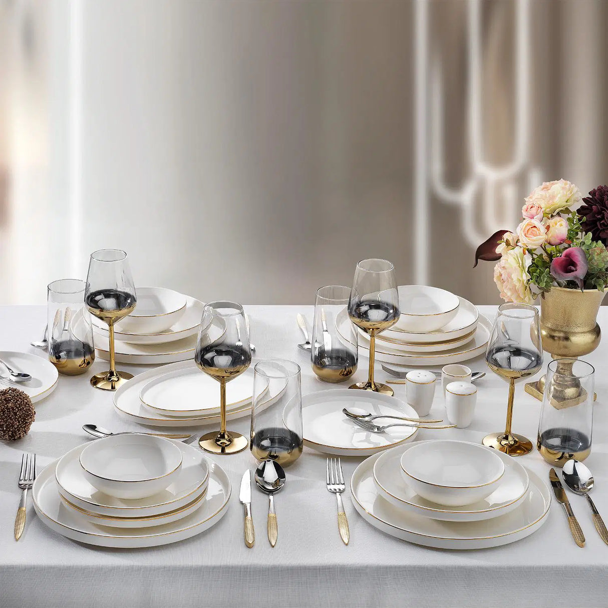 SCHAFER Adel Gold Yemek Takımı - 56 Parça