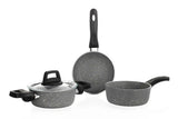 SCHAFER Piccola Derin Tencere 14cm+Tava 14cm+Kaçerola14cm - 4 Parça