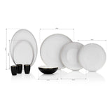 SCHAFER Adel Siyah Yemek Takımı - 56 Parça