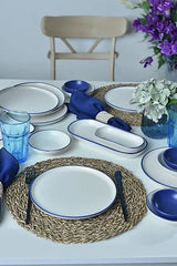 KERAMIKA Line Blue Kahvaltı Takımı 18 Parça 6 Kişilik 20004