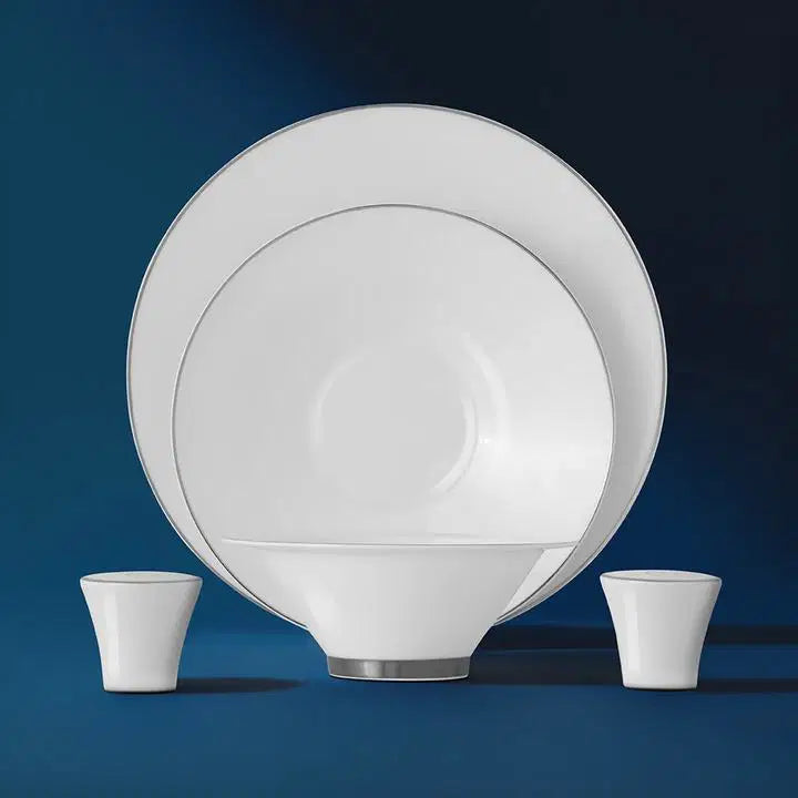 NEHIR Siena Platinum Majestic - 57 Parça Porselen Yemek Takımı