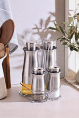 PEROTTI Inox 4'lü Standlı Yağlık-Sirkelik Takımı