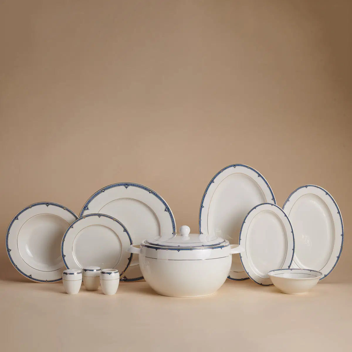 KORKMAZ Perla Collection 60 Parça Yuvarlak Yemek Takımı A8374