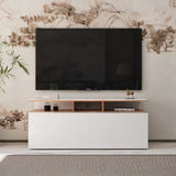 ADORE Vision Çekmeceli Tv Sehpası - Sonoma-Parlak Lake Beyaz 117x48x40 cm