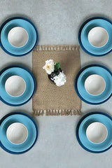 KERAMIKA Blue Mix Yemek Takımı 18 Parça 6 Kişilik 031-413-420