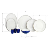SCHAFER Adel Navy Blue Lacivert Yemek Takımı - 56 Parça