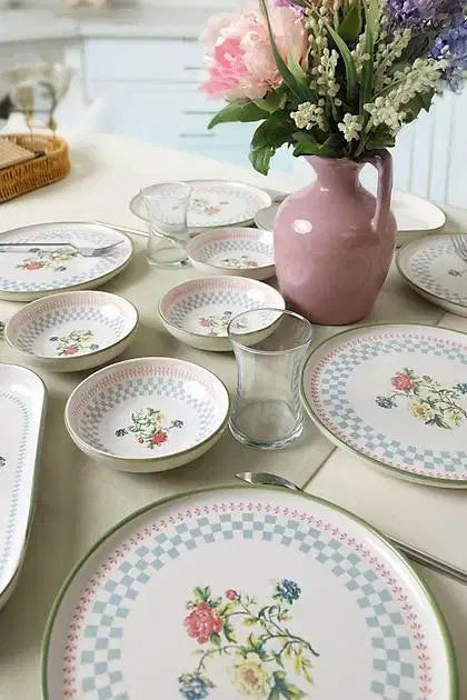 KERAMIKA Rose Line Kahvaltı Takımı 12 Parça 6 Kişilik 22911-13