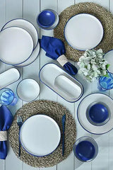 KERAMIKA Line Blue Kahvaltı Takımı 18 Parça 6 Kişilik 20004