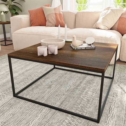 ADORE Profile Kare Orta Sehpa - Koyu Ceviz (Oslo Ceviz) 80x42x80 cm
