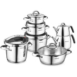 KORKMAZ Vertex Siyah 15 Parça Hiper Set - A1767