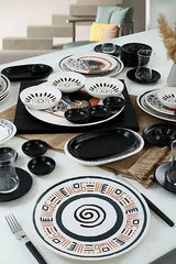 KERAMIKA Keraart African Kahvaltı Takımı 50 Parça 6 Kişilik 20634-37