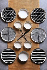 KITCHEN LIFE 12 Parça 6 Kişilik Stackable Evil Eyes Kahvaltı Takımı