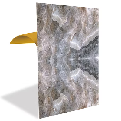 FLYBAT Kahverengi Buzlu Mermer Desenli Pvc Panel