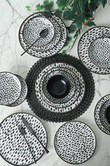 KERAMIKA Keraart Shadow Nordic Yemek Takımı 24 Parça 6 Kişilik 21434
