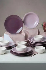 KERAMIKA Purple Mix Yemek Takımı 18 Parça 6 Kişilik 031-451-498