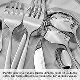 Karaca Lizbon Platin 12 Kişilik 60 Parça Çatal Kaşık Bıçak Takımı