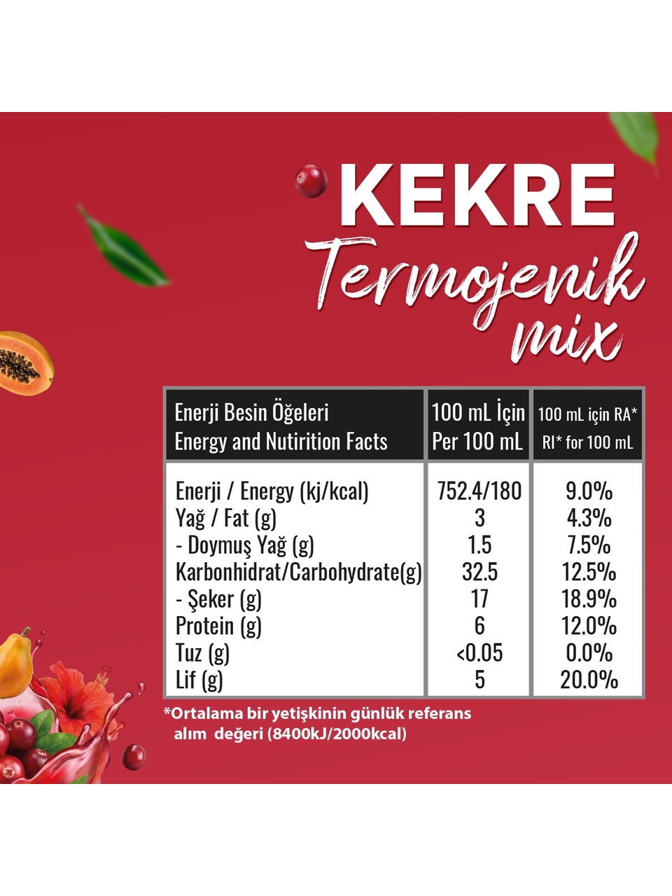 Zühre Ana Kekre Termojenik Mix 250 ml – Doğadan Gelen Destekleyici Güç