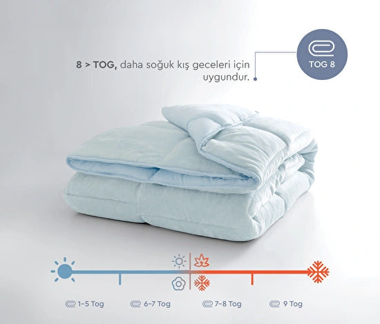 Yataş Bedding Macaron Yorgan&Yastık Set Mavi